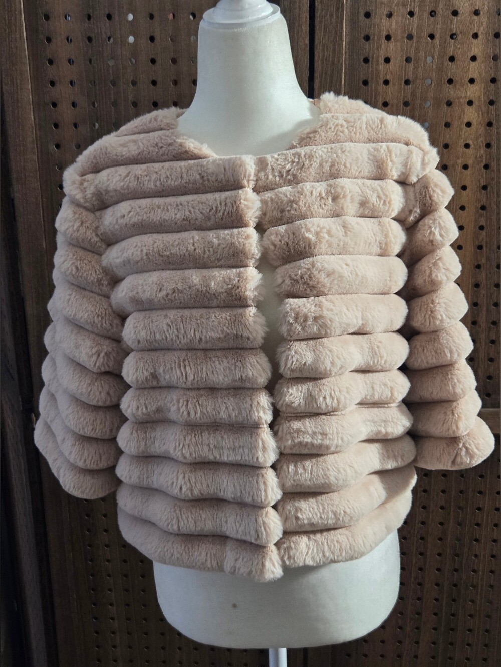 NEW BCBGMAXAZRIA Monroe Shrug Faux Fur.